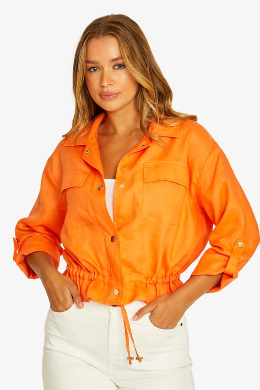 Jump - Drawstring Jacket - Tigerlily 616J4027