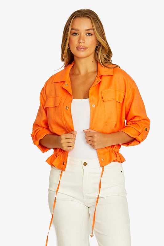 Jump - Drawstring Jacket - Tigerlily 616J4027