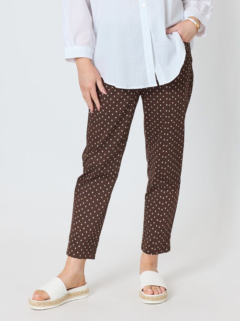 Gordon Smith - Shell Print Pant - Mocha 50075
