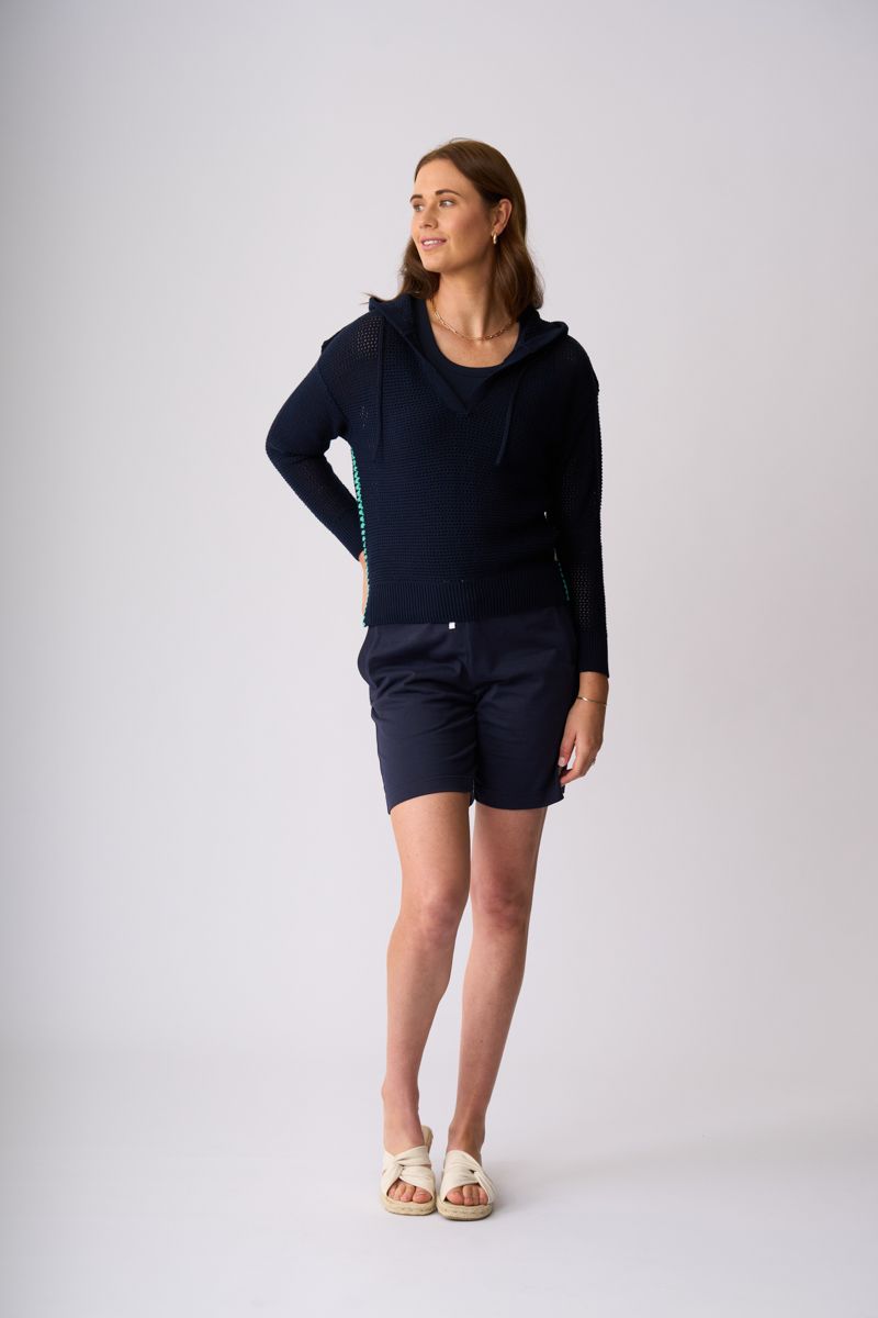 Charlie Jane - Cromwell Knit / COH1180, Colour: Navy Mix, Size: XS