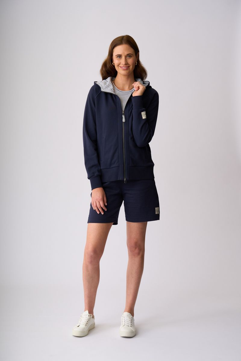 Charlie Jane - Tai Tapu Zip Sweat / COH1190, Colour: Ink, Size: XS
