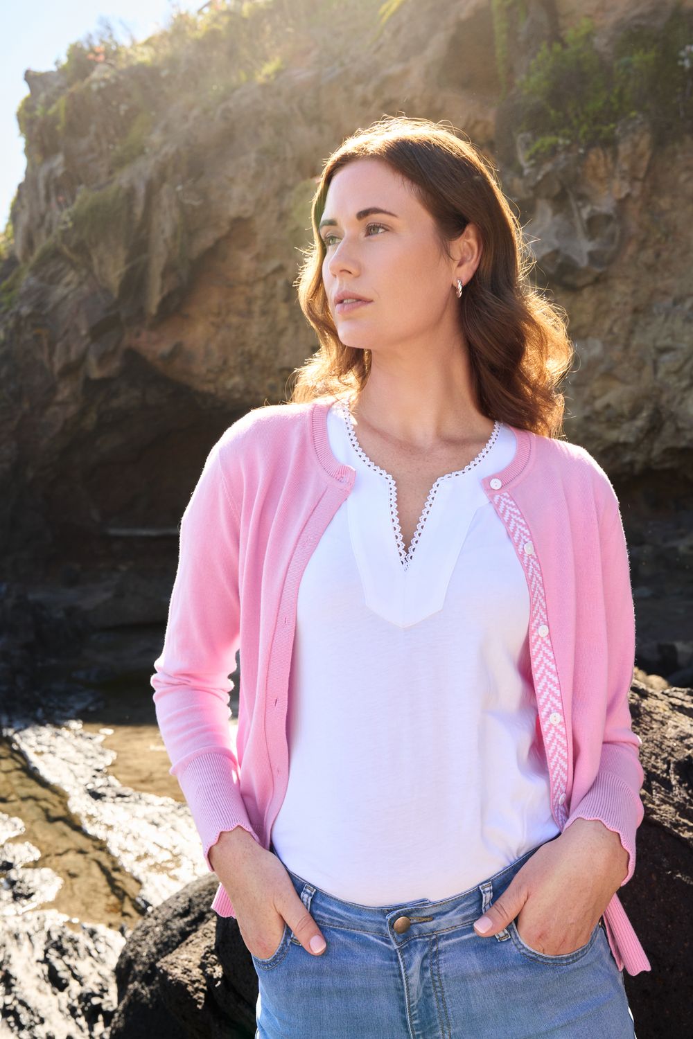 Charlie Jane - Waiheke Top / White COH1160