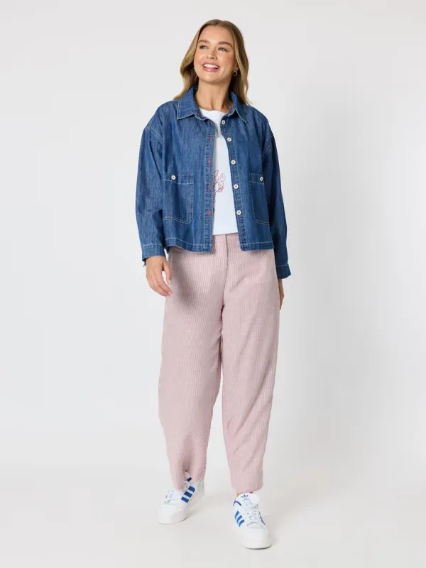 Threadz Coast Crop Denim Jacket / Denim 49702