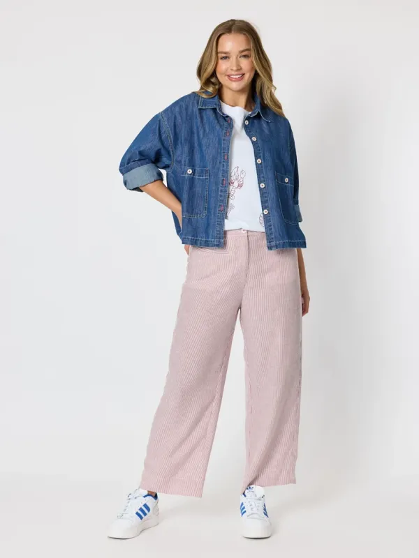Threadz City Stripe Pant / Red White 49790