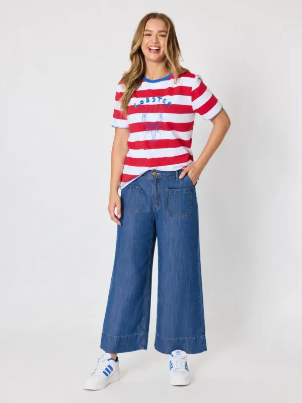 Threadz Rhode Island Stripe Tee / Red White 49837