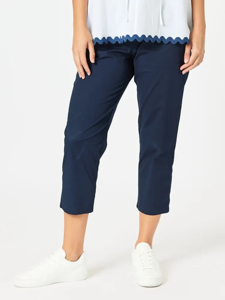 Threadz Santorini Cotton Pant / Navy 43104