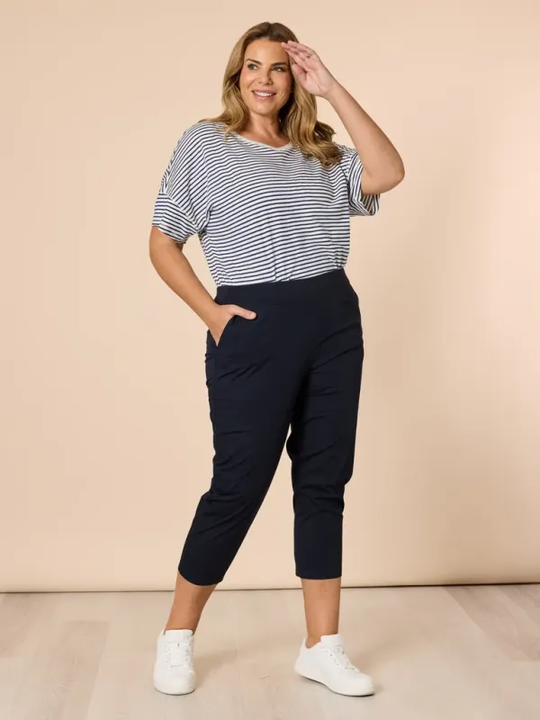 Threadz Santorini Cotton Pant / Navy 43104