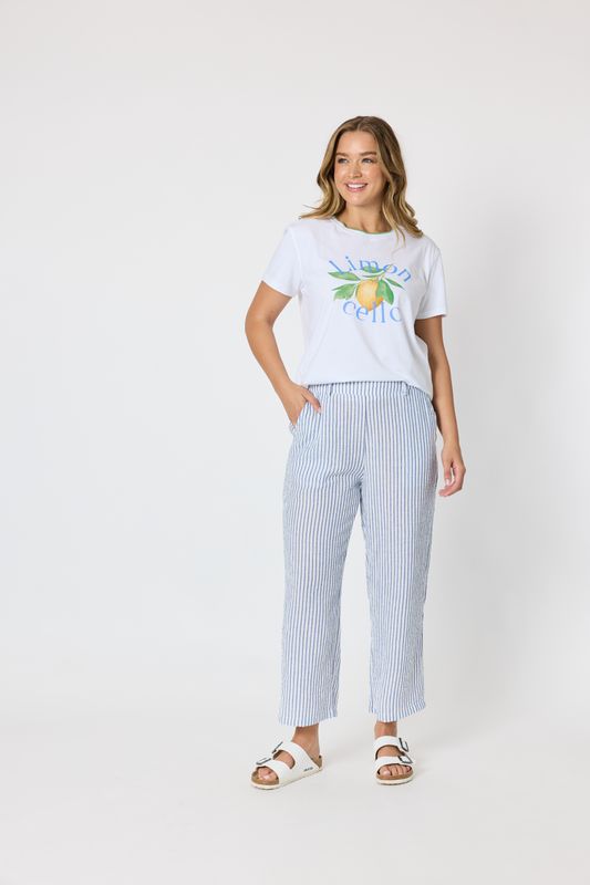 Threadz - Amalfi Stripe Pant / Azure White 49601