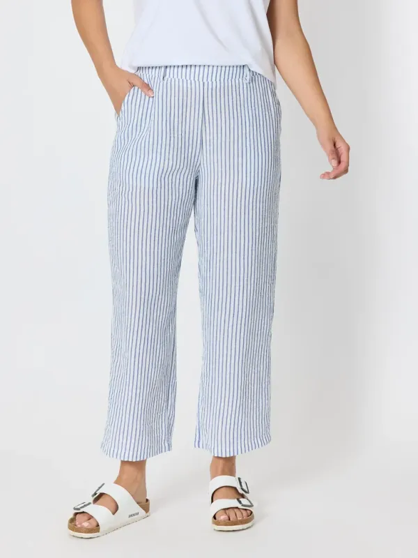 Threadz - Amalfi Stripe Pant / Azure White 49601