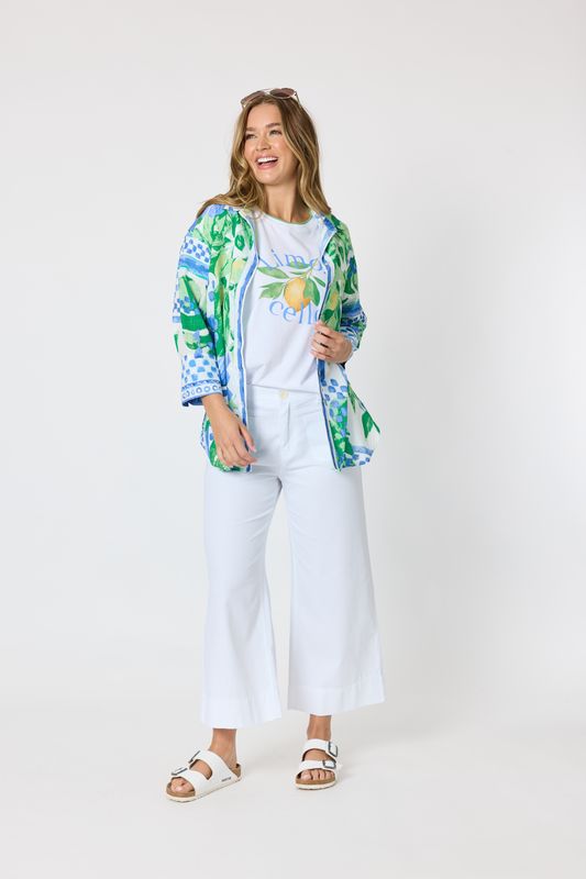 Threadz - Limoncello Print Shirt / Apple Multi 50303