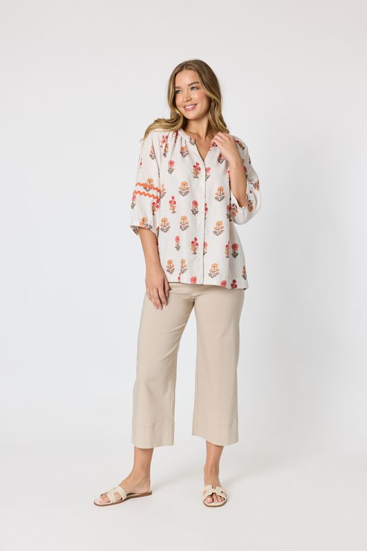 Threadz - Candelabra Flower Top / Natural Multi 50049