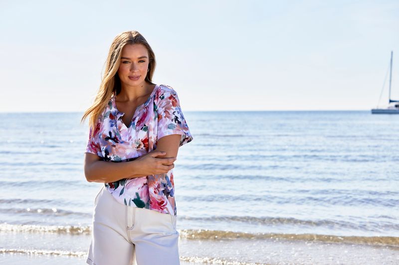 Jump - Sunset Flora Top / Multi 616J3164A