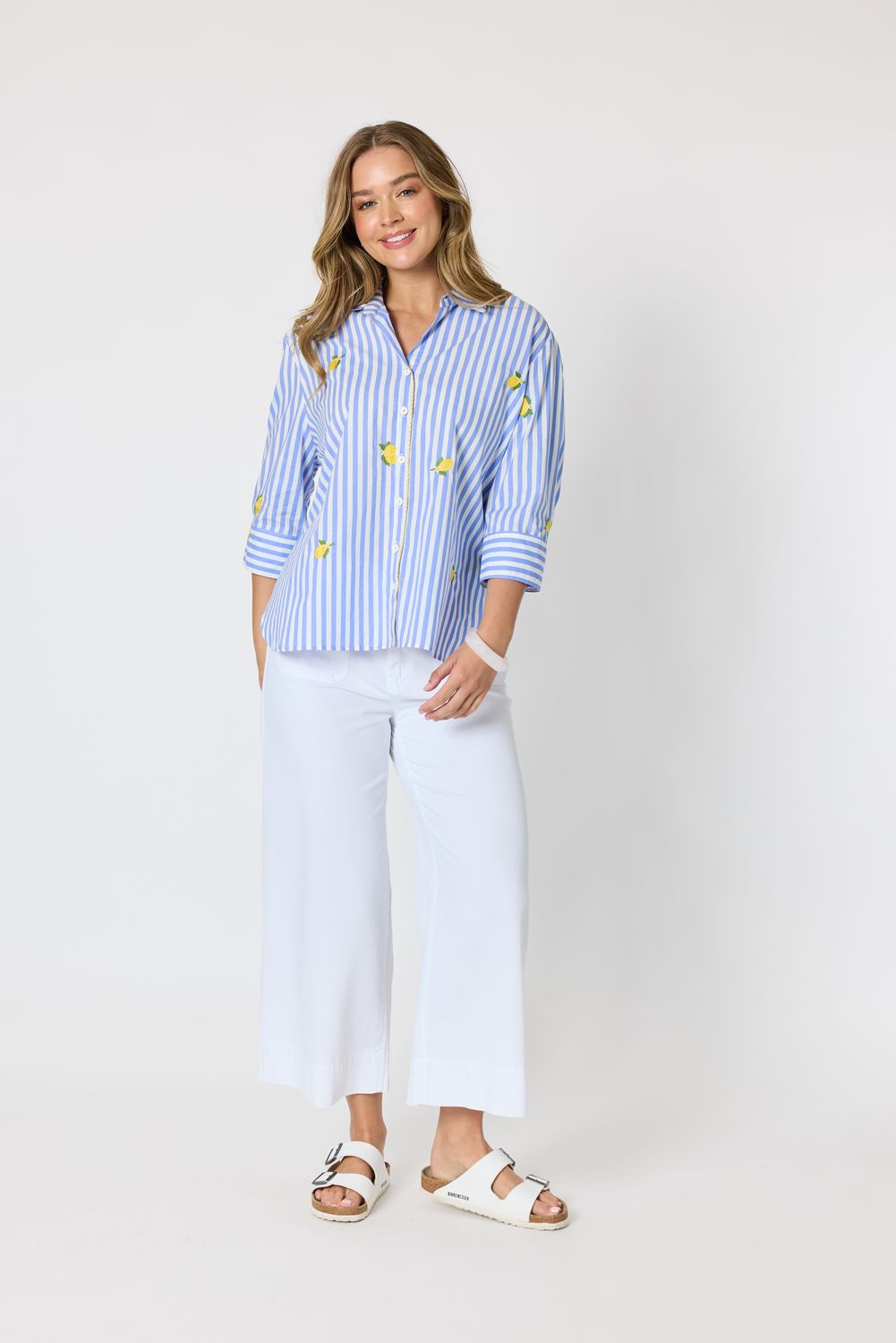 Threadz - Spritz Stripe Shirt / Blue/White 49762
