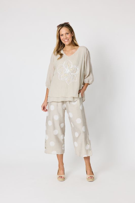Clarity - Camellia Top / Natural 50097