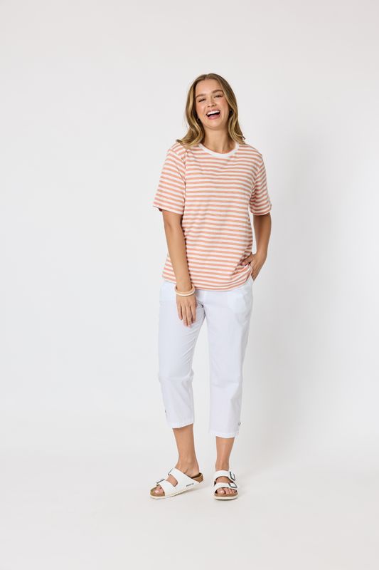 Threadz - Charmed Stripe Tee / Ginger 49791