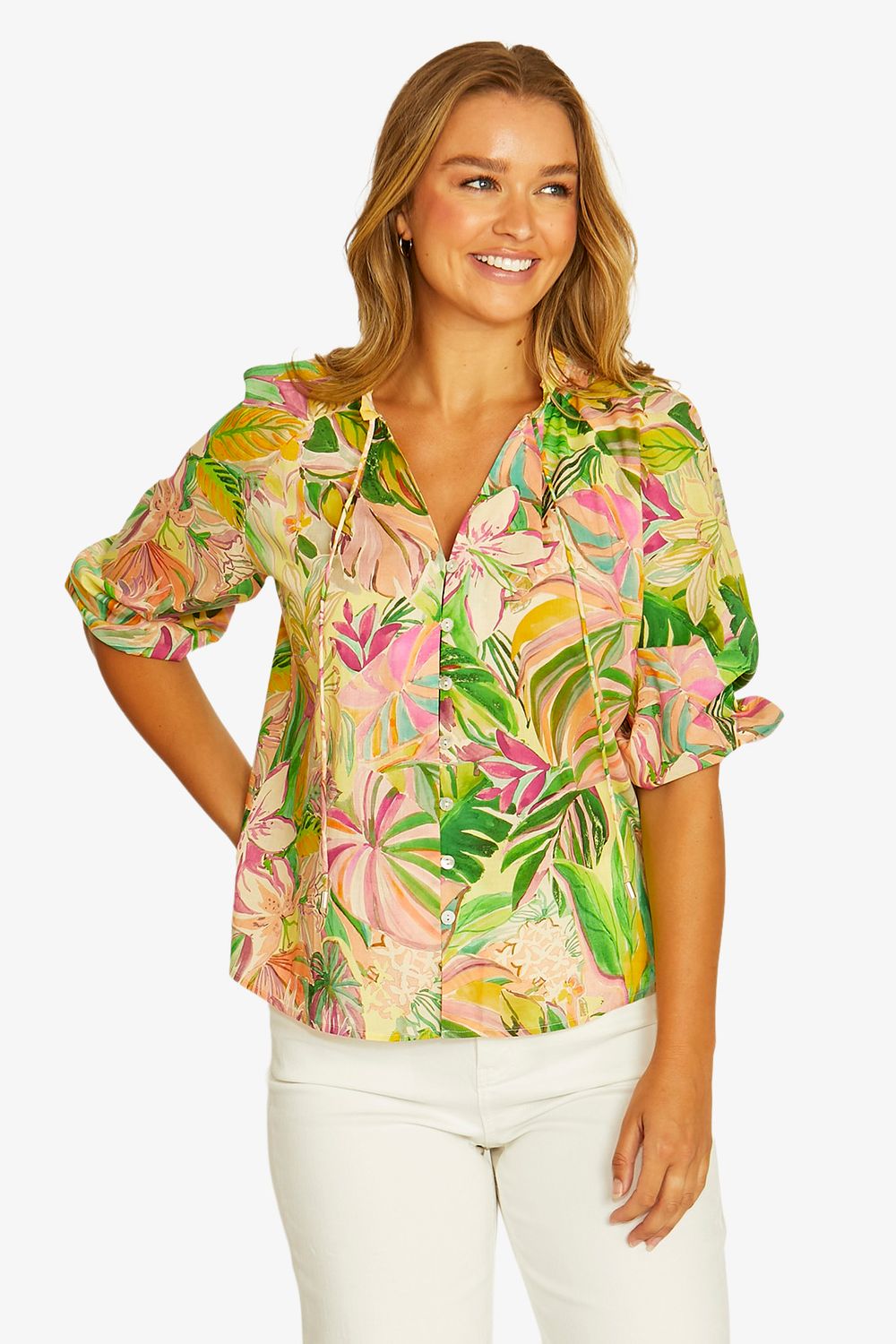 Jump - Vibrant Jungle Top / Multi 616J3094A