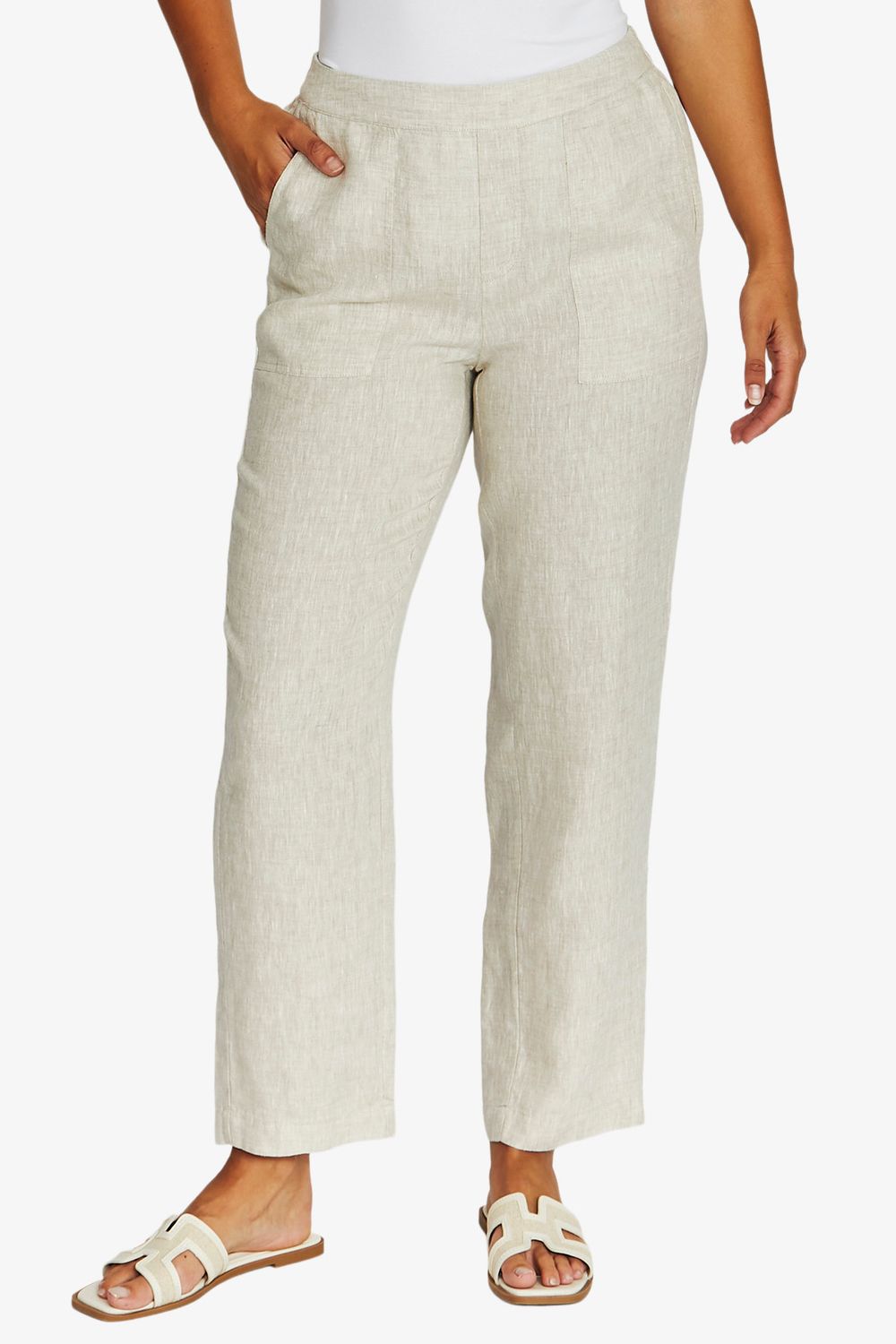 Jump - 7/8 Core Pant / Natural Flax 616J7099A