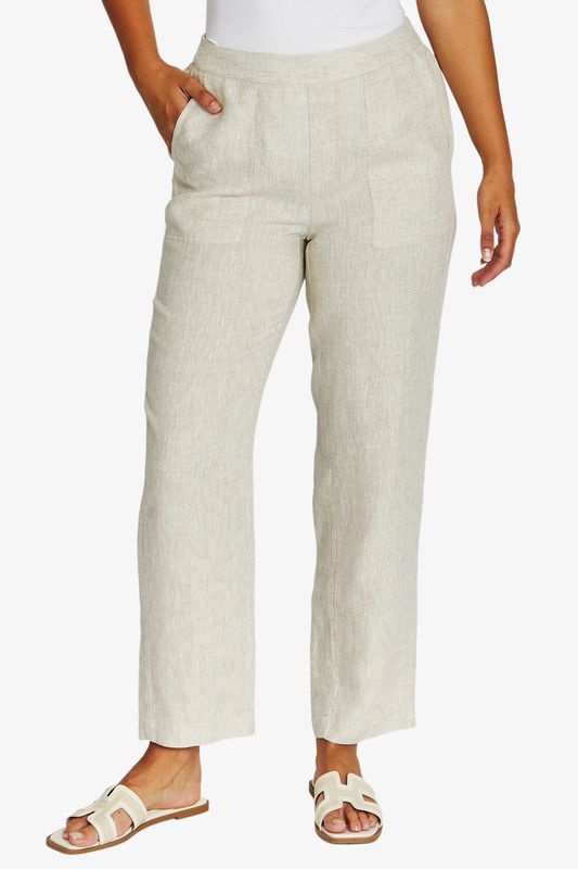 Jump - 7/8 Core Pant / Natural Flax 616J7099A