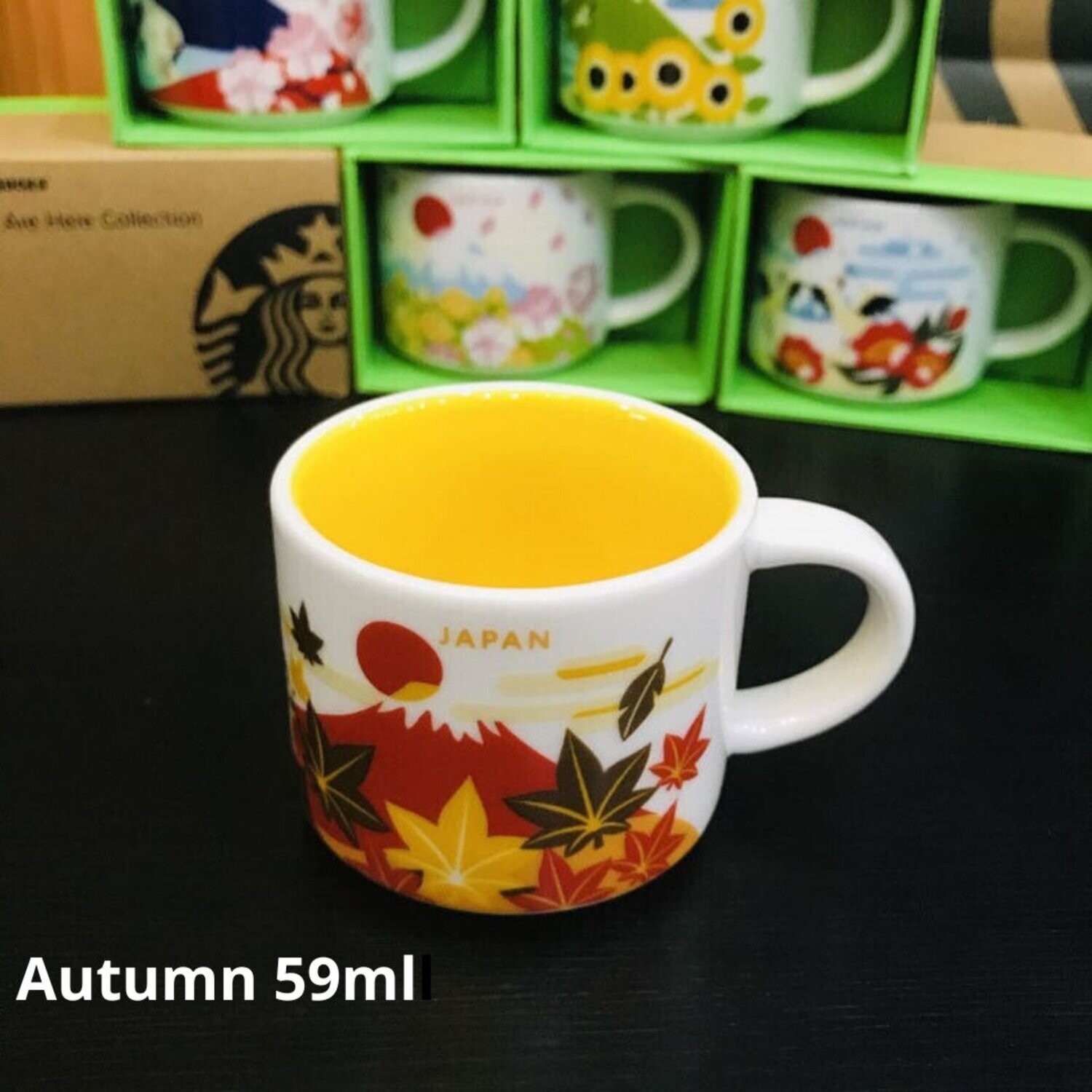 Starbucks Fujimountain and Four seasons coffee mug 59ml