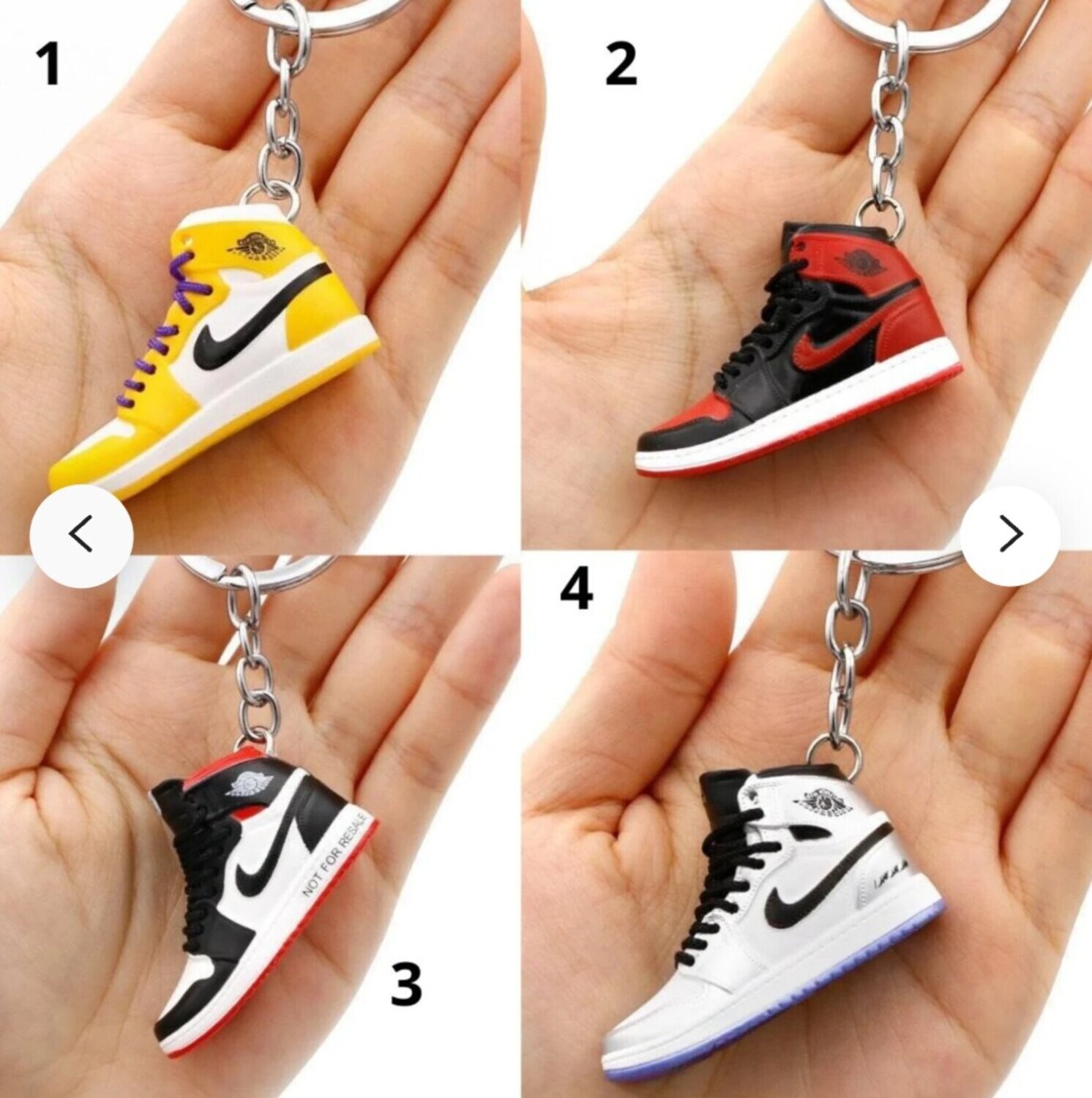 Air Jordan Airpods case with keychain and necklace set