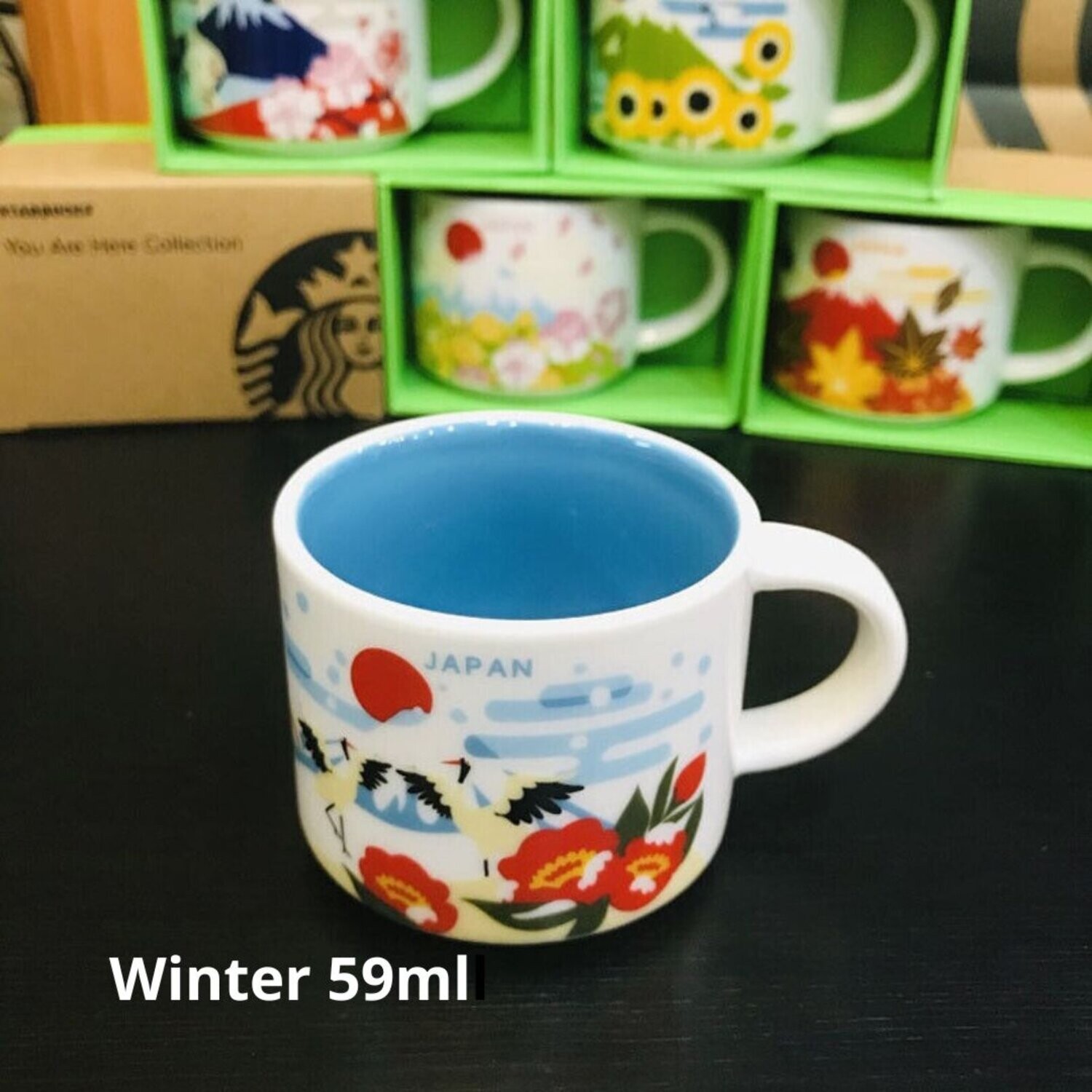 Starbucks Fujimountain and Four seasons coffee mug 59ml