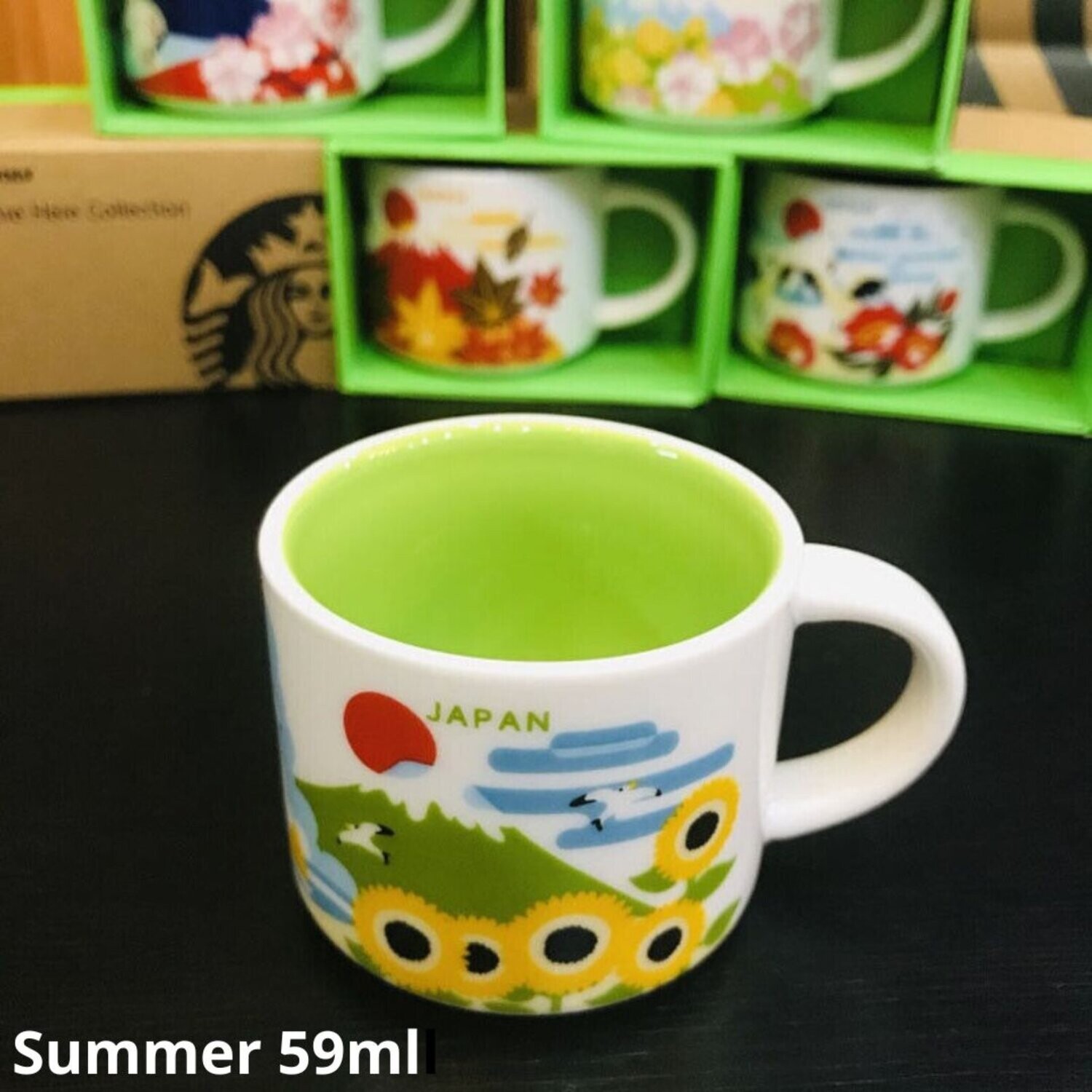Starbucks Fujimountain and Four seasons coffee mug 59ml