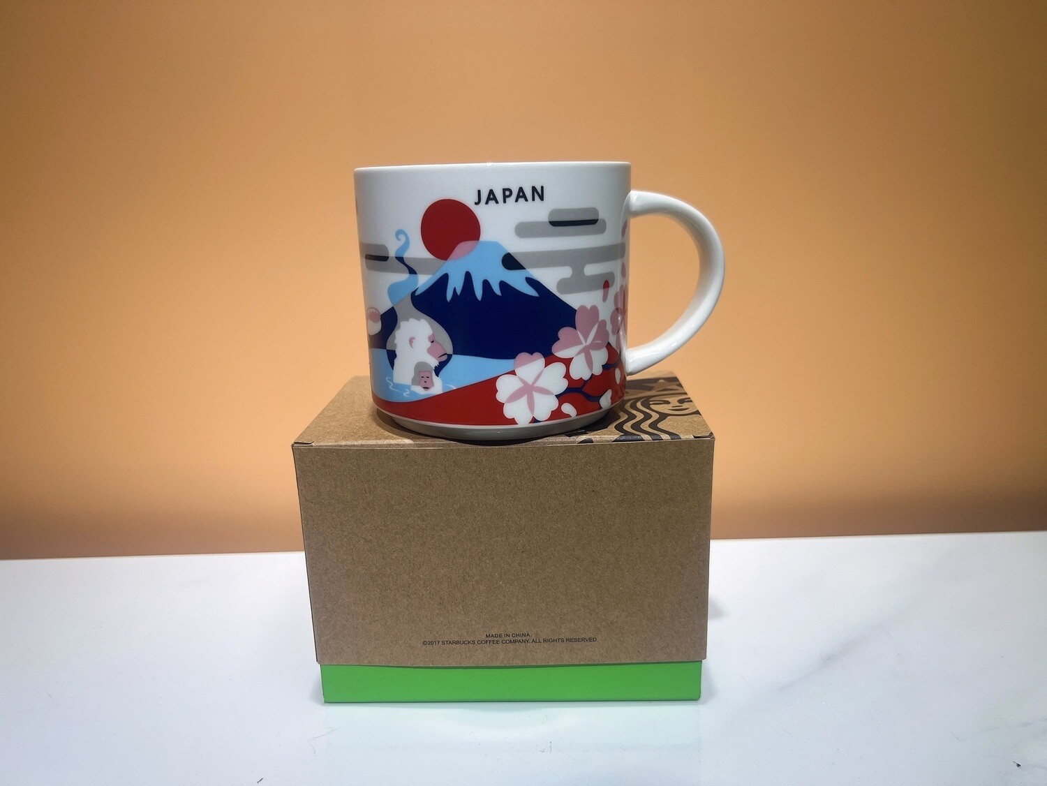 Starbucks Japan Fujimountain and four seasons coffee mug 414ml and 59ml