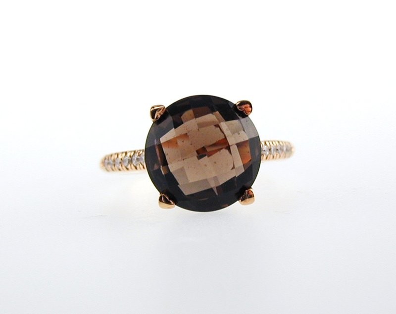 QUARTZ & DIAMOND RING