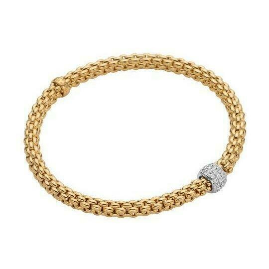 GOLD "SOLO" DIA BRACELET