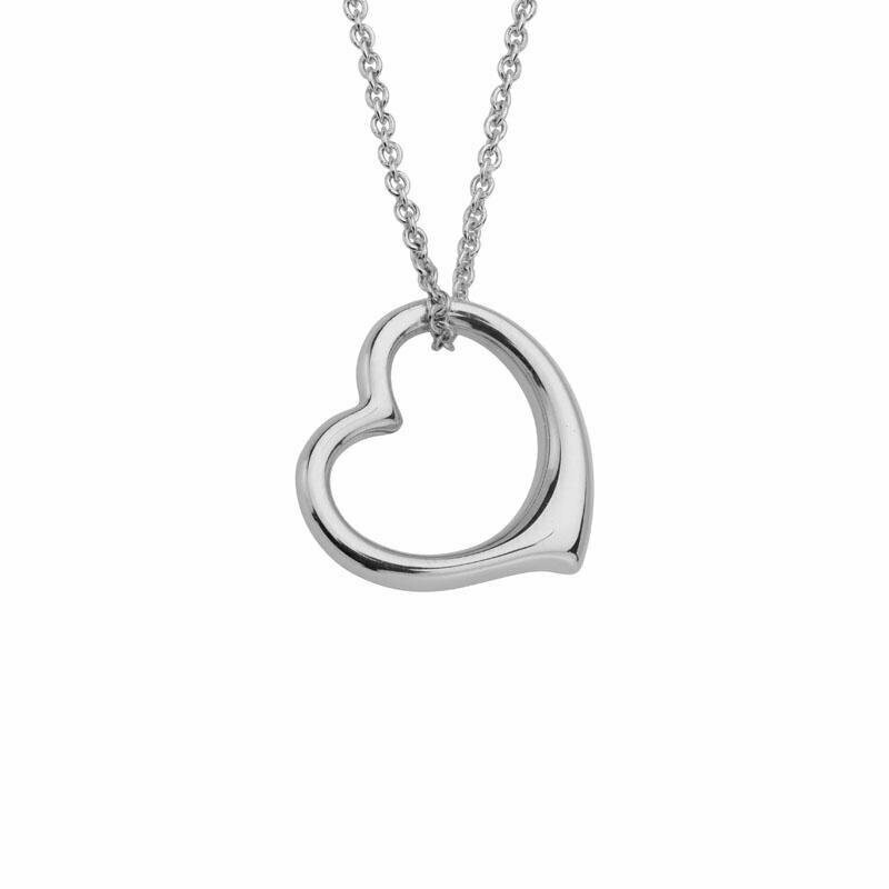 STERLING OPEN HEART NECKLACE