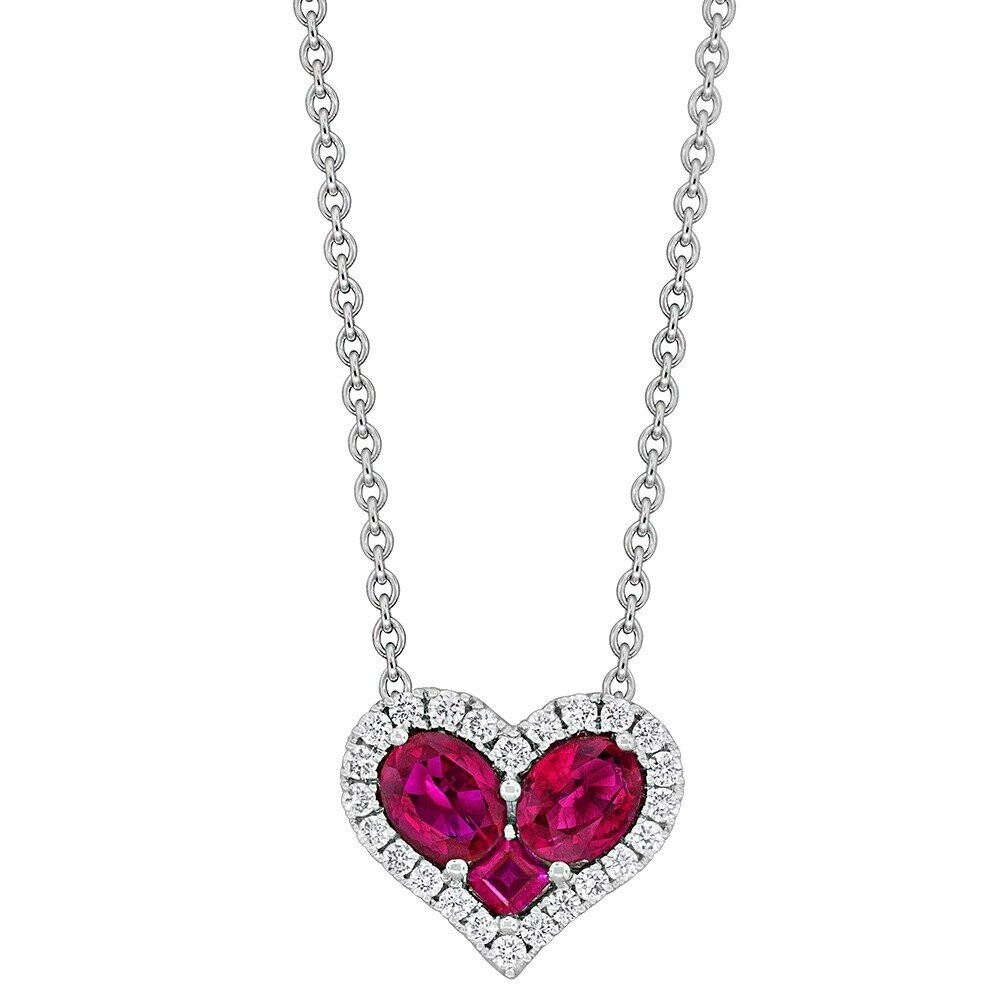 RUBY HEART NECKLACE