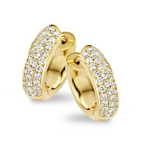 PAVE DIAMOND HOOPS