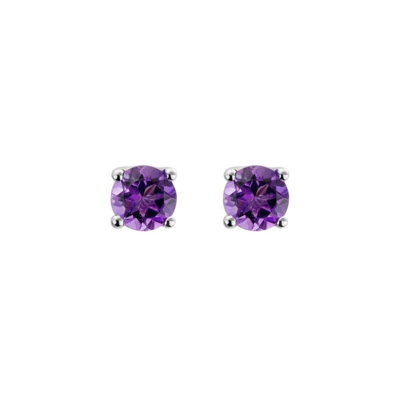 BIRTHSTONE STUDS: FEBRUARY