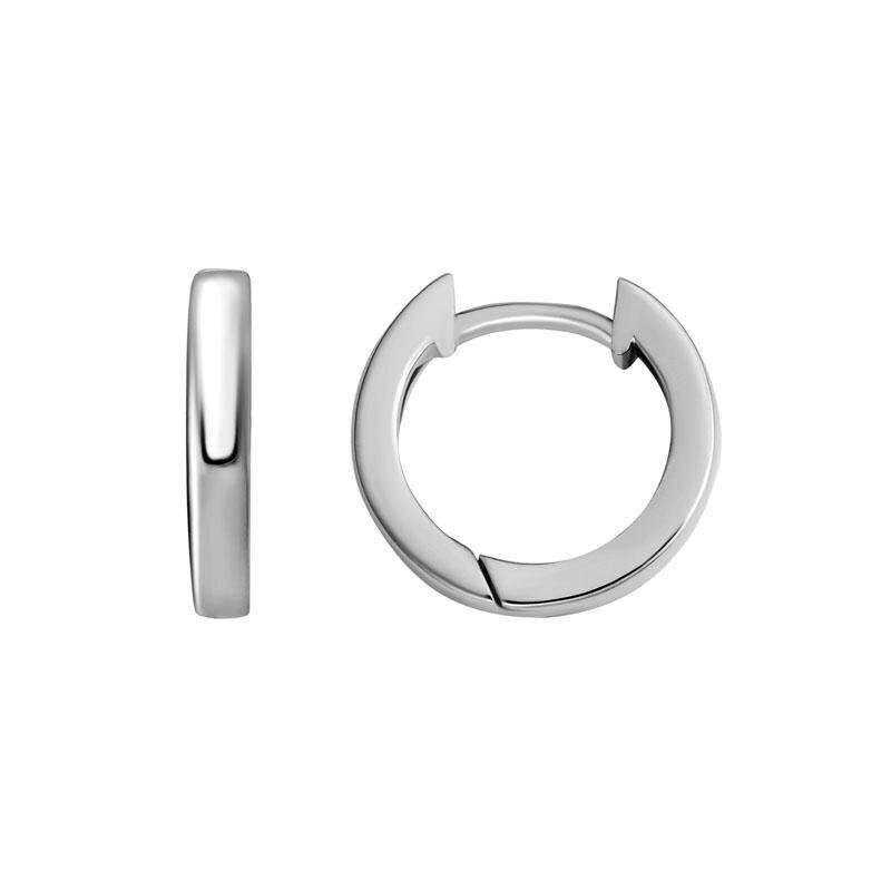 STERLING HINGED HOOPS