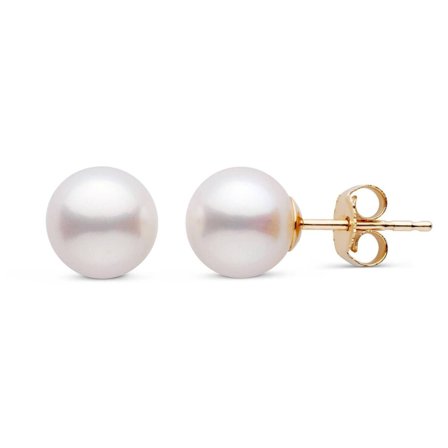 PEARL STUDS (8.5MM)