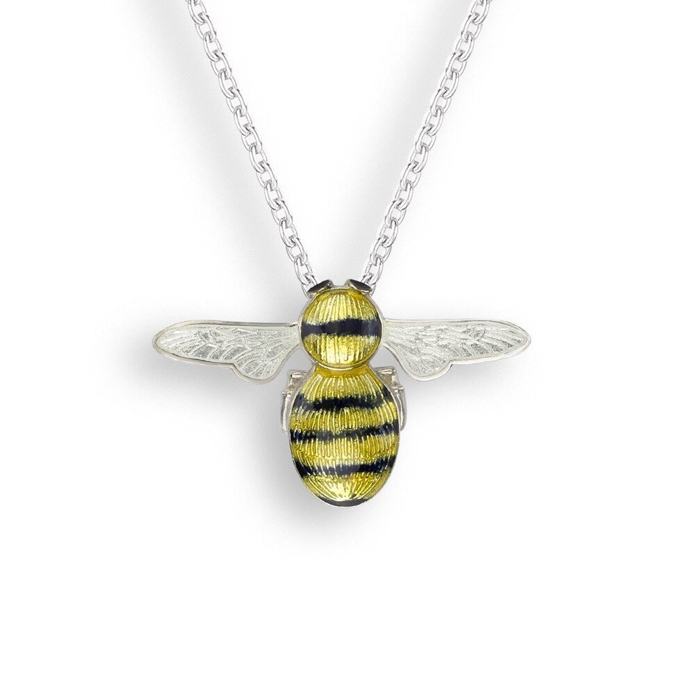 ENAMEL BUMBLEBEE PENDANT