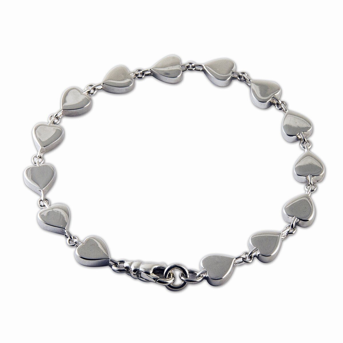 SILVER HEART BRACELET