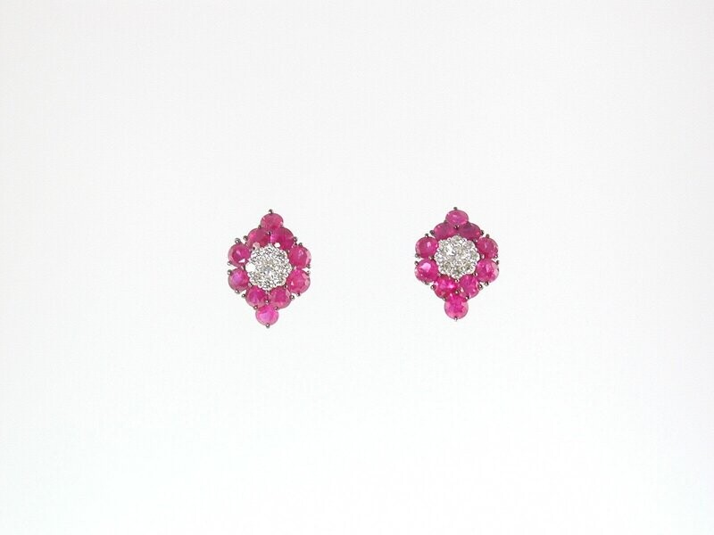 RUBY AND DIAMOND EARRINGS