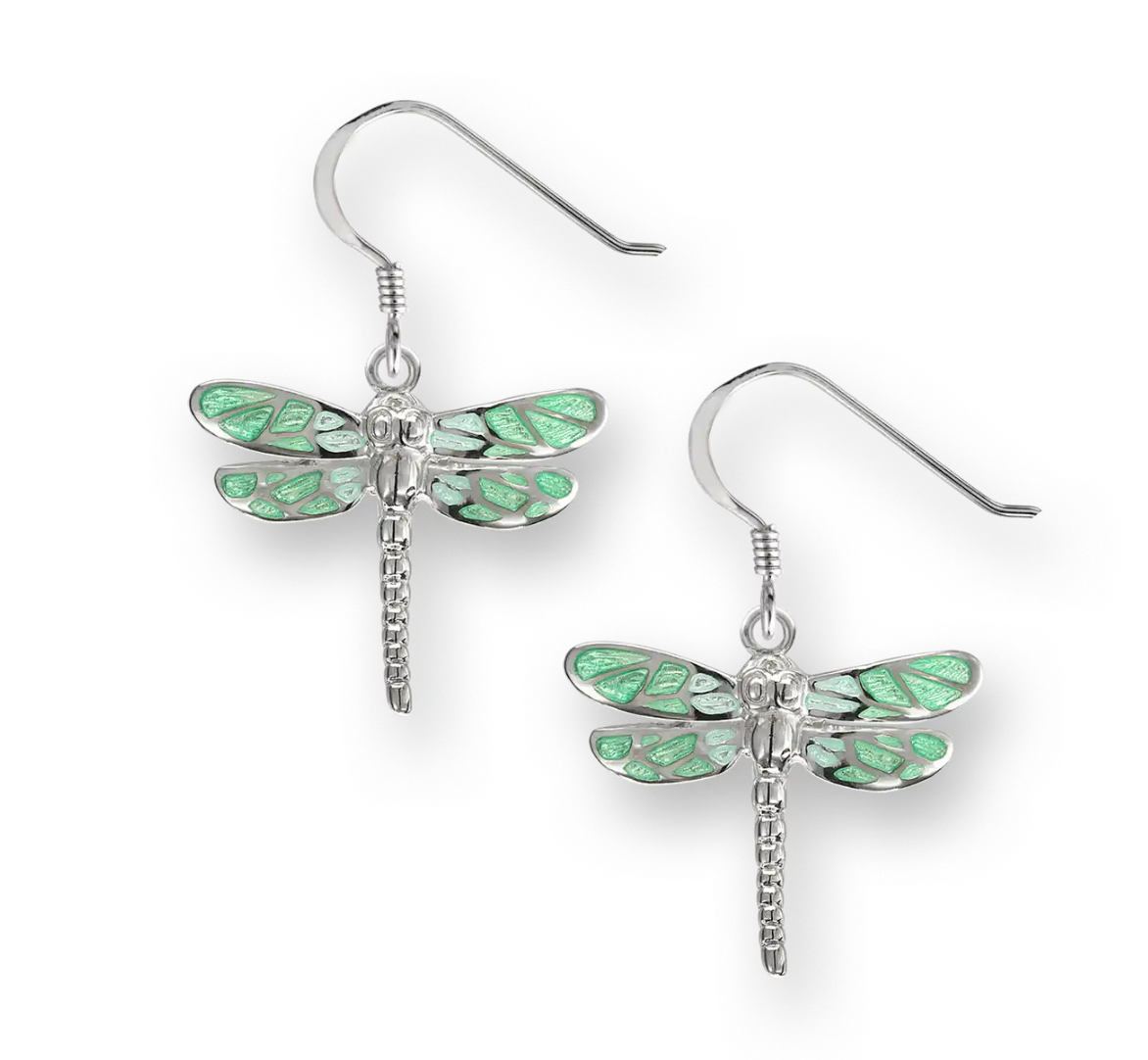 SILVER DRAGONFLY EARRINGS