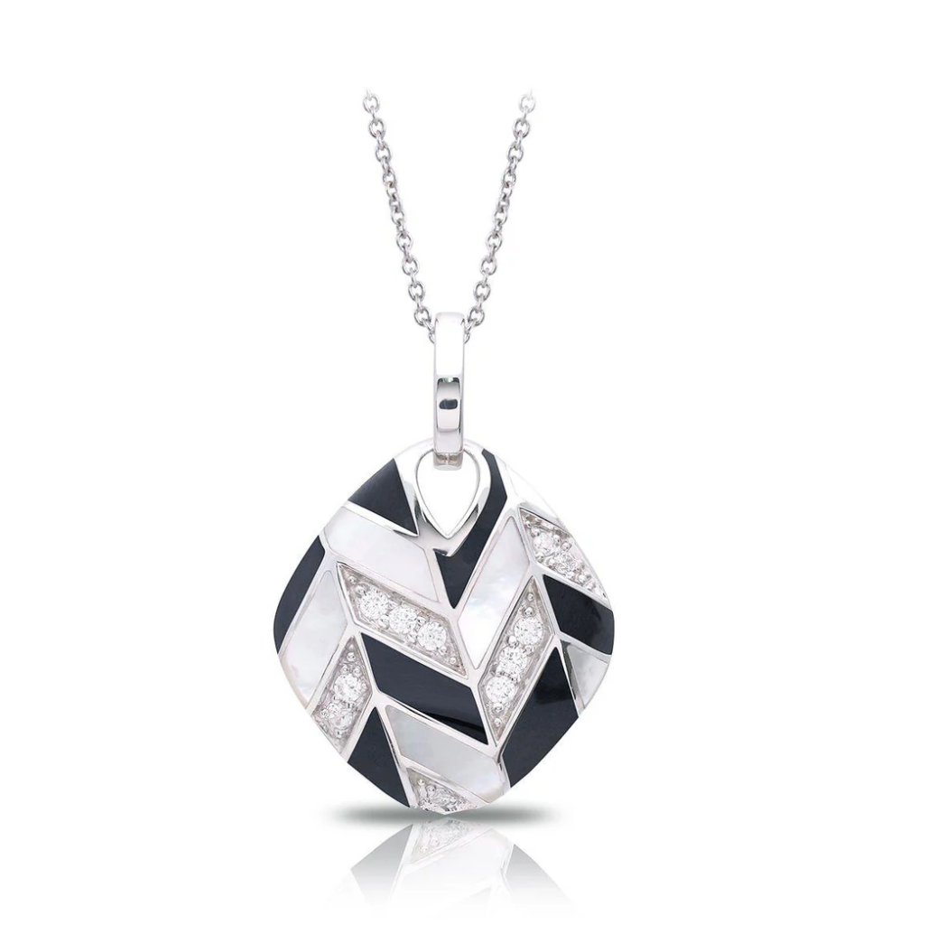 "CHEVRON" BLACK PENDANT