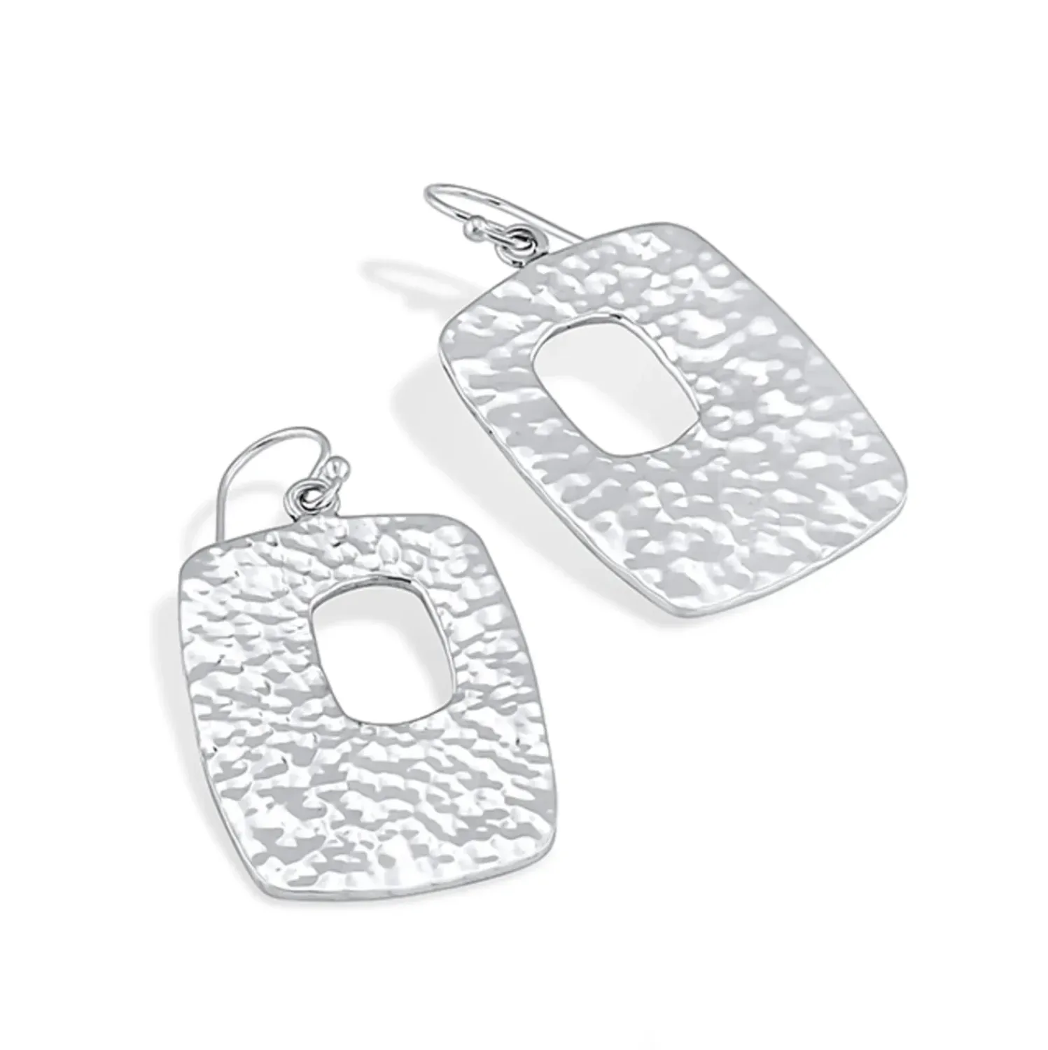 "PALM SPRINGS" HAMMERED DROP EARRINGS
