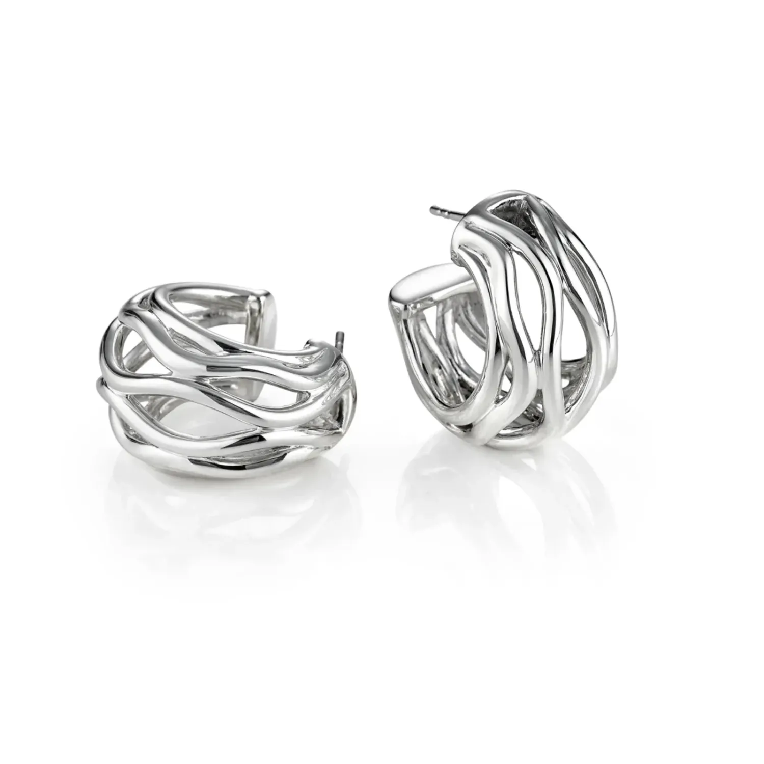 WAVY WIRE HOOPS