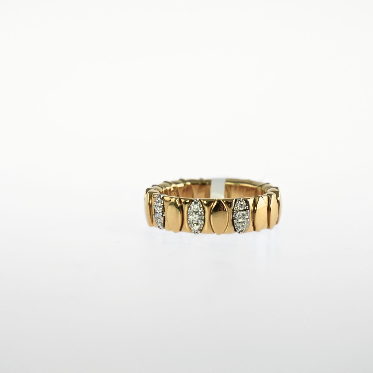 FLEXIBLE DIAMOND AND GOLD BAND