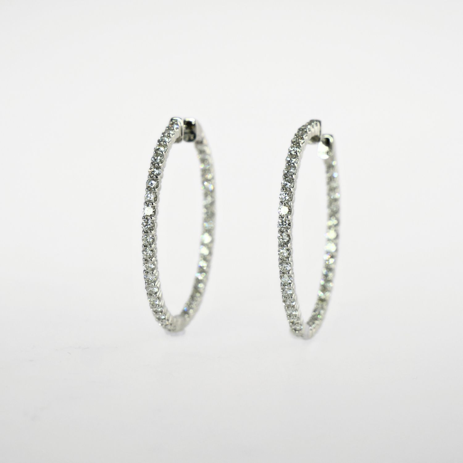 LOVELY INSIDE-OUT DIAMOND HOOPS