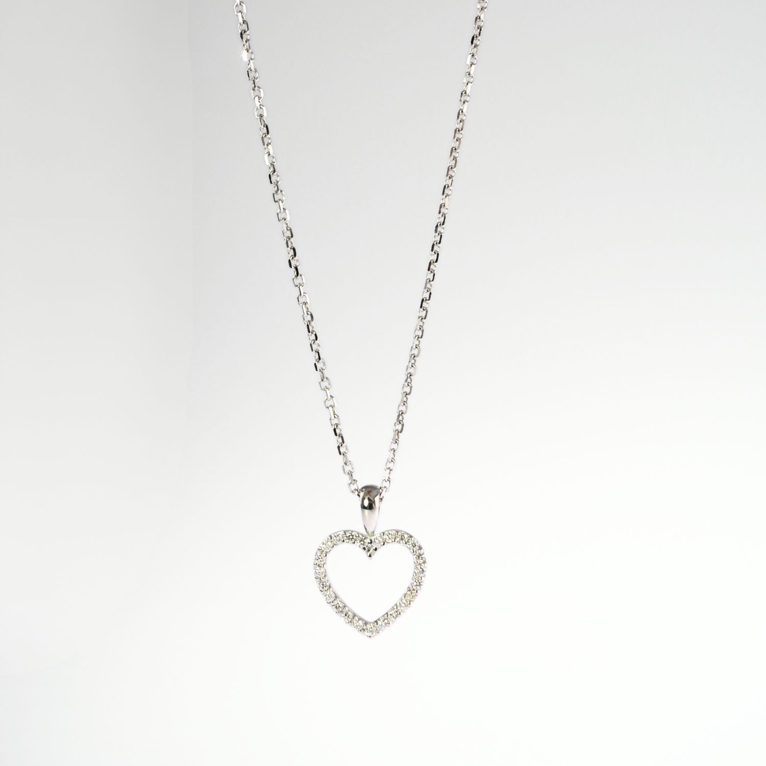 DIAMOND OPEN HEART PENDANT