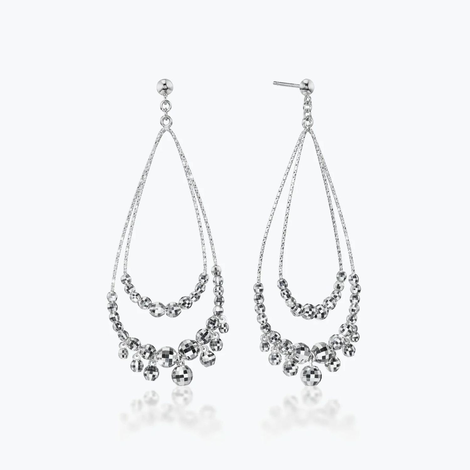 PLATINUM "ECLIPSE" EARRINGS