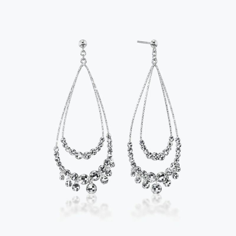 PLATINUM "ECLIPSE" EARRINGS