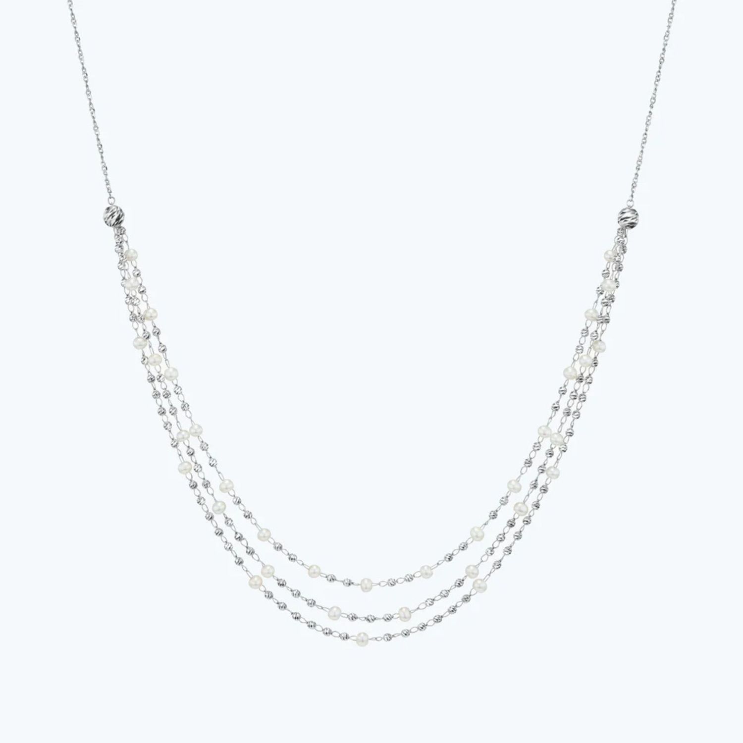 PLATINUM "DEBUT CASCADE" NECKLACE