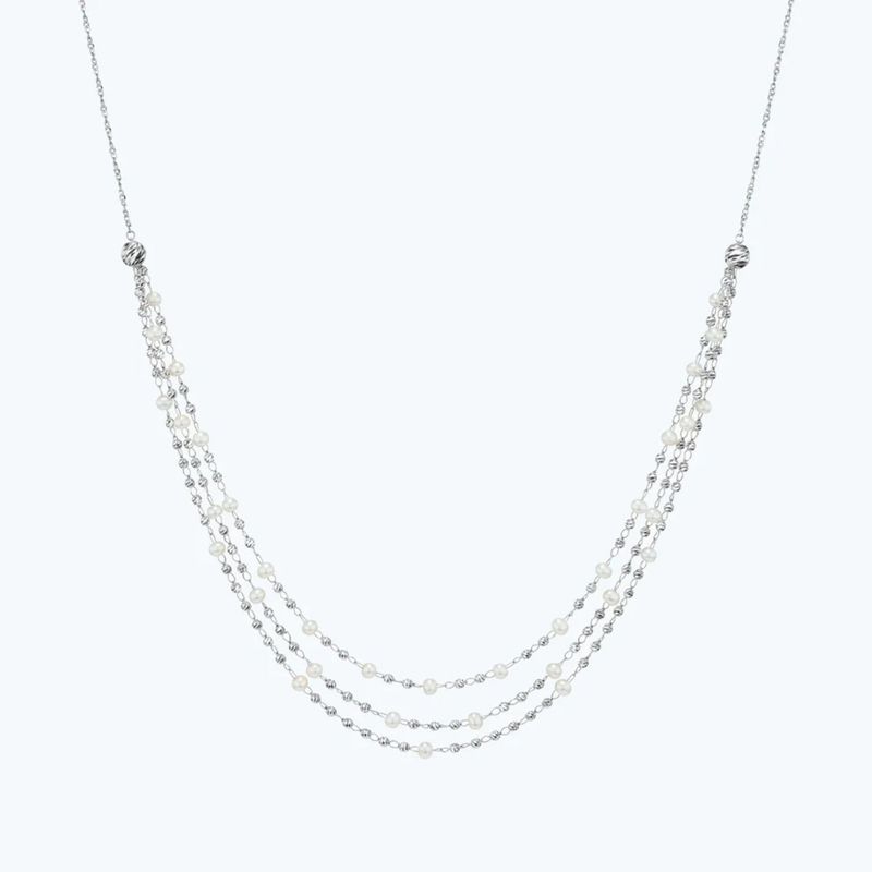 PLATINUM "DEBUT CASCADE" NECKLACE