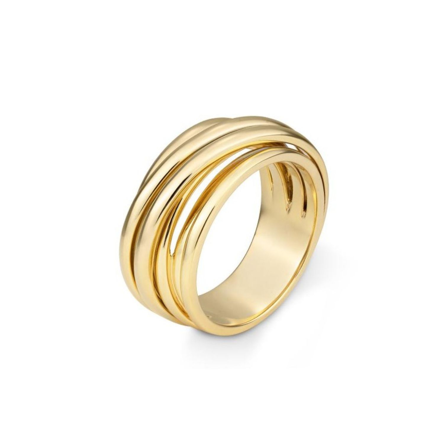 MULTI-WIRE GOLD RING